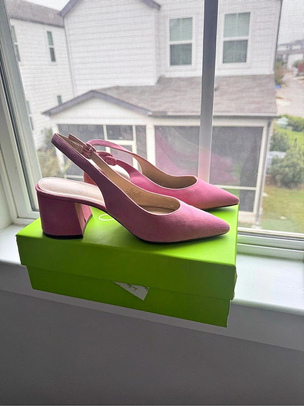 Sam Edelman Petra Slingback Pump Pink Suede Heels US 8.5 M